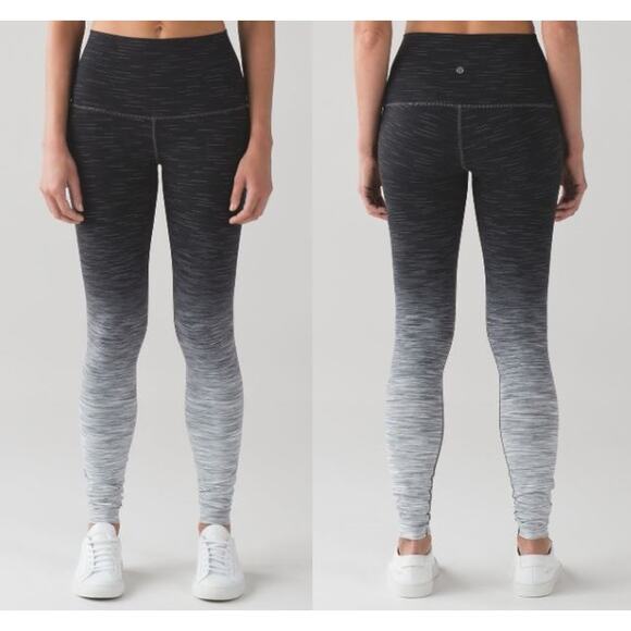 Lululemon Wunder Under Hi-Rise Leggings Ombre Melange 31" Size 8 - Picture 1 of 11